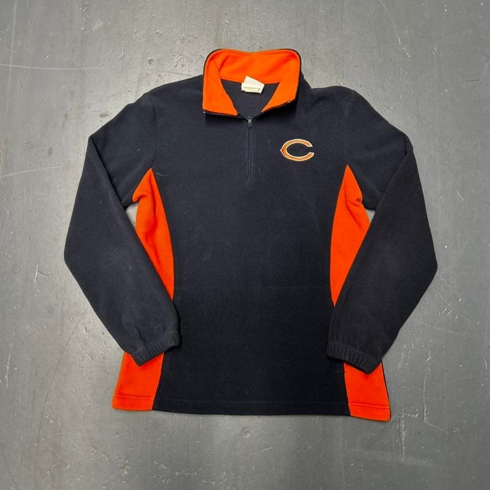 Women's Y2K Chicago bears NFL quarter zip fleece sweatshirt Size S